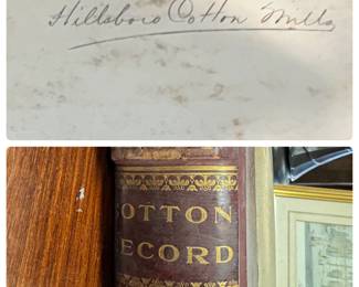 Hillsboro Cotton Record Book