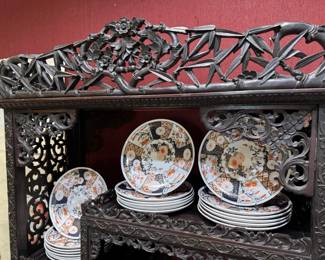 Carved Chinese Etagere