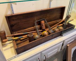 Vintage Croquet Set