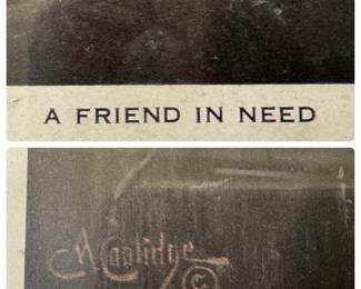 "A Friend in Need" Framed Print