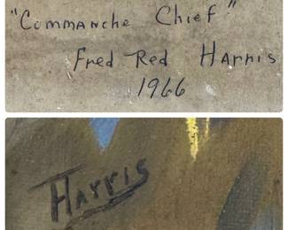 "Commanche Chief" by Fred Red Harris