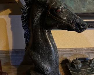 Large Horse Head Sculpture