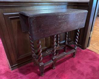Barley Twist Drop Leaf Table