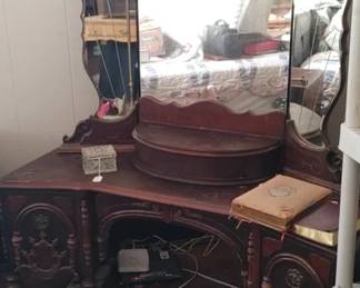 Stunning antique vanity