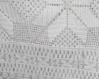Antique late 1800s coverlet with stars all