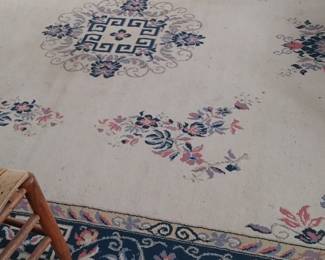 Beautiful area rug one of the bedrooms upstairs