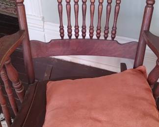 Beautiful old rocker upstairs