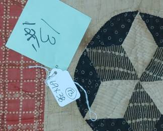 Number 13 primitive quilt
