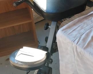 Almost new exercise bike folds up to fit Under the Bed