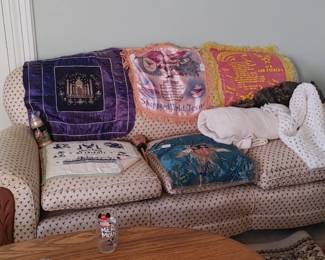 Wonderful Art Deco couch totally recovered nice upholstery