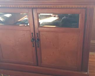 beautiful sunrise entertainment center with pop up flat screen TV not included