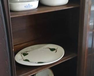 Blue corning ware corn flower set a five