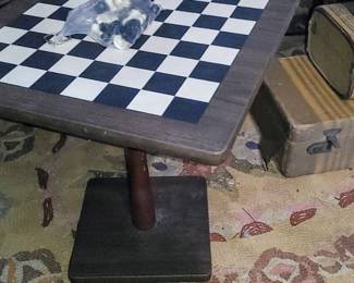 Mid-century modern chess table game table