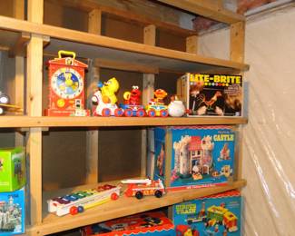 Vintage Lite-Brite and other vintage Fisher Price toys