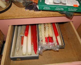 Candles and more, and being serious, we do have a lot of great vintage candles