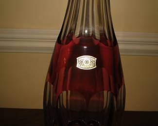 The picture is really bad, and sorry about that, but this is the real deal, Val Saint Lambert Crystal decanter, in MINT PRISTINE CONDITION, you will not find this anywhere else, except at this Estate Sale, oh and did we mention that the original sticker is still on the decanter