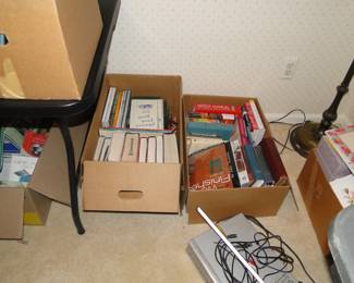More boxes of books
