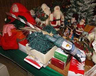 Lots of assorted Santa's