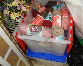 Yarn, skeins of never used before yarn