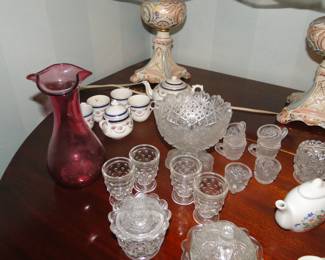 Some very nice smaller cut glass pieces