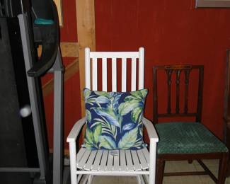 Wooden rocking chair