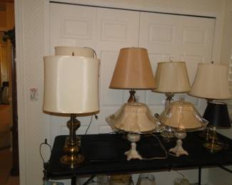 Vintage lamps and shades. Cast some vintage light in your home this dark and deary season of winter
