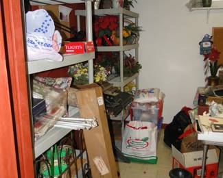 Florals? Floral picks? Shelving units?