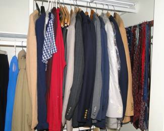 Men's suits and slacks