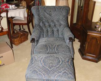 Regal chair and matching ottoman too. Comfortable and practical for reading, and story telling