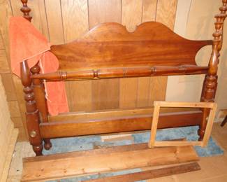 Headboard and footboard with mattress slats