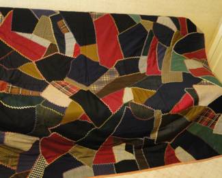 One amazing, outstanding and without a doubt one of the best crazy quilts we have ever seen