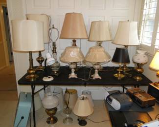 What do you call a large assortment of table lamps on a table and under the table? If you know, please do let us know as well