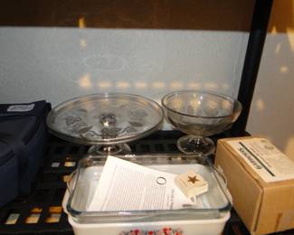 Cake and serving bowls, vintage of course