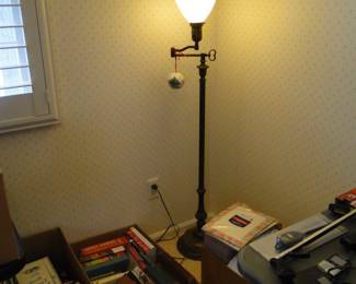 Tada!! Vintage floor lamp. Oh and we have lots and lots and lots and lots and lots of books