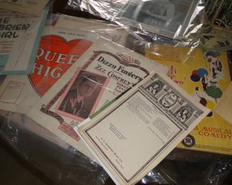 Lots and lots and lots of scores of sheet music