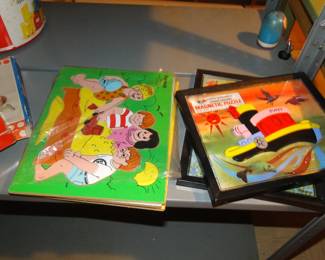 Children's wooden puzzles