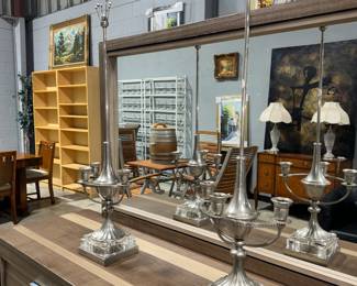 Metal and Glass Candle Holders Orlando Estate Auction