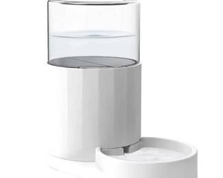 RIZZARI Automatic Pet Waterer, 3L Gravity Water Dispenser, 100% BPA-Free, Large Capacity Water Feeder for Cats and Small and Medium-Sized Dogs (3L,with Filter)