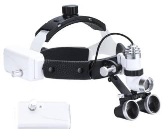 faruijie Binocular Loupes with Light - 3.5X Magnification Denshine Loupes, Surgical Loupes with High-Quality Optics and Adjustable Distance - Retail: $160.99