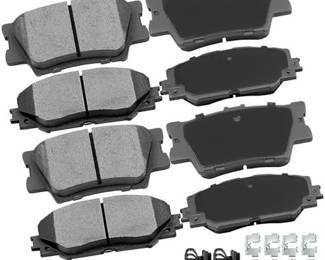 Front Rear Ceramic Brake Pads Kits 8pcs fit for 2010 for Lexus HS250h,2011-2015 for Toyota RAV4