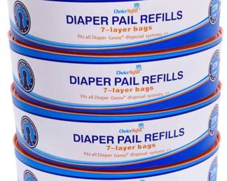 ChoiceRefill Compatible with Diaper Genie Pails, 4-Pack, 1080 count