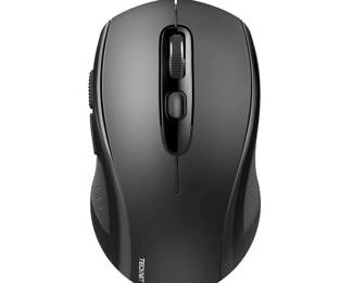 TECKNET Bluetooth Mouse, Wireless Mouse Bluetooth for Laptop 2-in-1(BT 5.0/3.0+2.4Ghz) Computer Mouse, Portable PC Mouse Wireless with USB Receiver for Mac, Compatible with MacBook Pro Air Chromebook