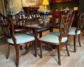 TABLE HAS 3 EXTRA LEAVES , NOT SHOWN