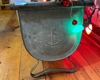 VINTAGE KRAUSS GALVANIZED TUB