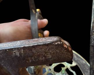Initials on Antique Brass Trivet