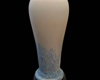 Base of Antique Large Kralik Art Glass Vase Mounted as Lamp