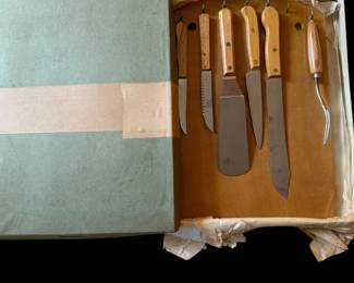 MidCentury Hanging Board and Cutlery $45