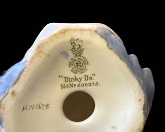 Bottom of Royal Doulton Dinky Do Figurine (Retired)