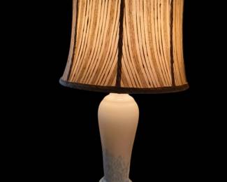 Antique Large Kralik Art Glass Vase Mounted as Lamp $250