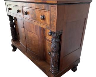 Antique Empire Sideboard 